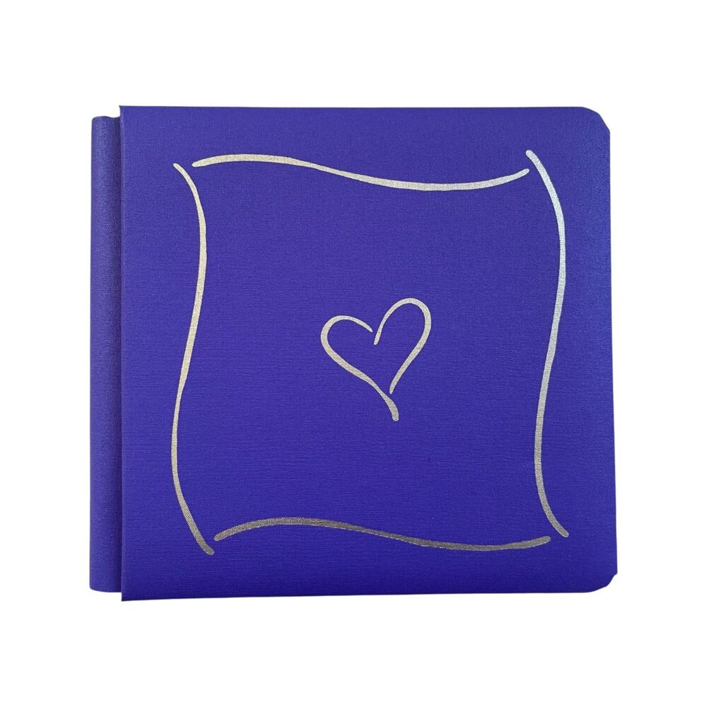 Creative Memories PURPLE HEART 7x7 Scrapbook Album White Pages Triumph Album
